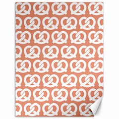 Salmon Pretzel Illustrations Pattern Canvas 18  X 24   by GardenOfOphir