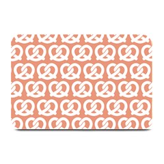 Salmon Pretzel Illustrations Pattern Plate Mats by GardenOfOphir