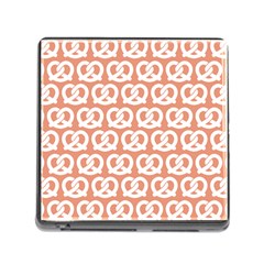 Salmon Pretzel Illustrations Pattern Memory Card Reader (square) by GardenOfOphir