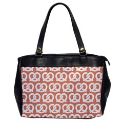 Salmon Pretzel Illustrations Pattern Office Handbags by GardenOfOphir