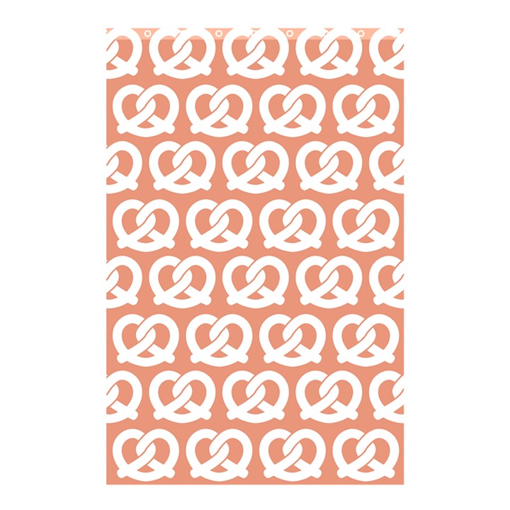 Salmon Pretzel Illustrations Pattern Shower Curtain 48  x 72  (Small) 