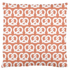 Salmon Pretzel Illustrations Pattern Large Cushion Cases (two Sides)  by GardenOfOphir