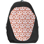 Salmon Pretzel Illustrations Pattern Backpack Bag Front