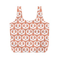 Salmon Pretzel Illustrations Pattern Full Print Recycle Bags (m)  by GardenOfOphir