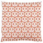 Salmon Pretzel Illustrations Pattern Large Flano Cushion Cases (One Side)  Front