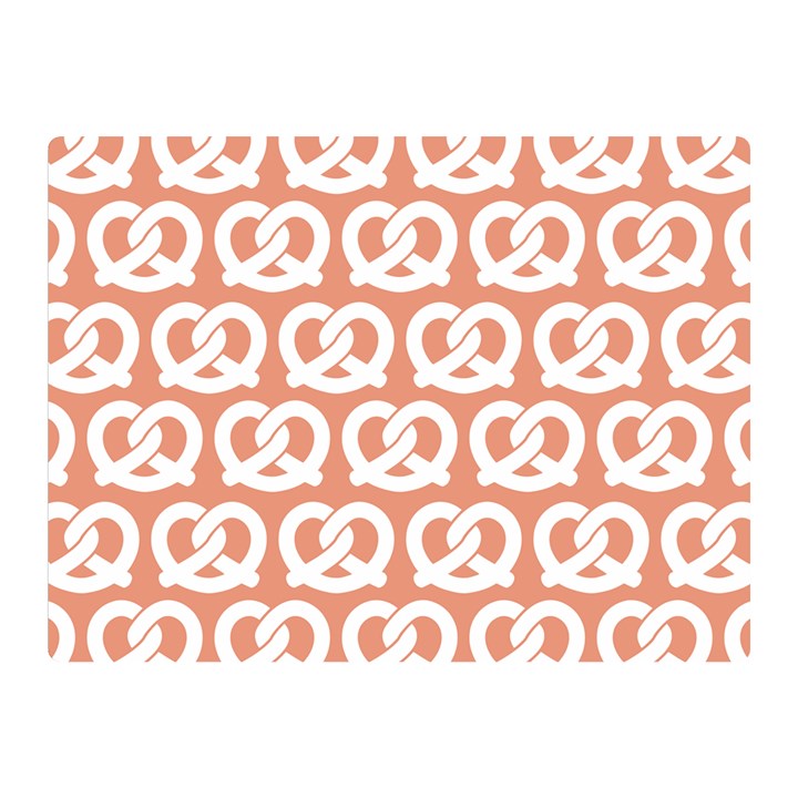 Salmon Pretzel Illustrations Pattern Double Sided Flano Blanket (Mini) 