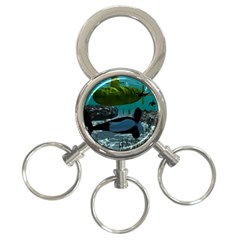 Submarine With Orca 3-ring Key Chains by FantasyWorld7