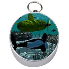 Submarine With Orca Silver Compasses by FantasyWorld7