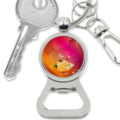 Beautiful Roses With Dragonflies Bottle Opener Key Chains by FantasyWorld7