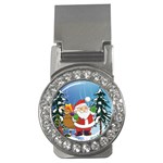 Funny Santa Claus In The Forrest Money Clips (CZ)  Front