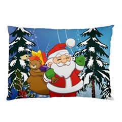 Funny Santa Claus In The Forrest Pillow Cases by FantasyWorld7