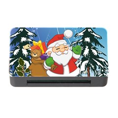 Funny Santa Claus In The Forrest Memory Card Reader With Cf by FantasyWorld7