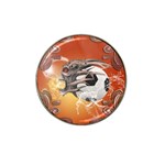 Soccer With Skull And Fire And Water Splash Hat Clip Ball Marker (10 pack) Front