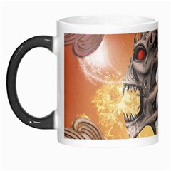 Soccer With Skull And Fire And Water Splash Morph Mugs by FantasyWorld7