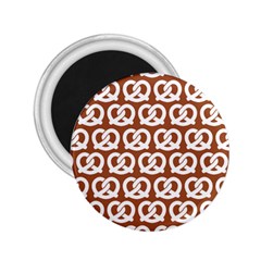 Brown Pretzel Illustrations Pattern 2 25  Magnets by GardenOfOphir