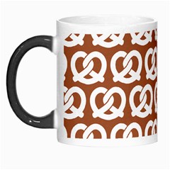 Brown Pretzel Illustrations Pattern Morph Mugs by GardenOfOphir