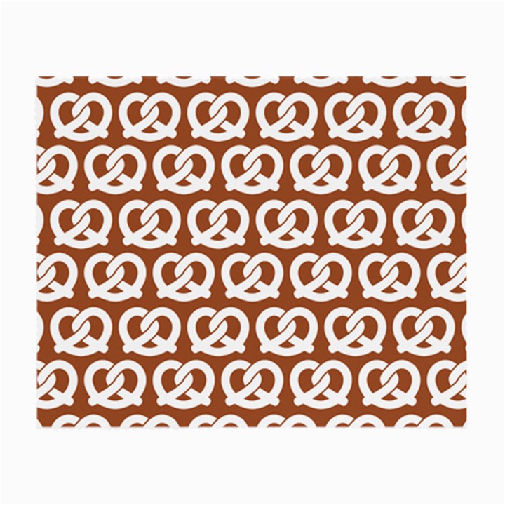 Brown Pretzel Illustrations Pattern Small Glasses Cloth