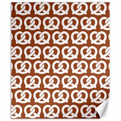 Brown Pretzel Illustrations Pattern Canvas 20  X 24   by GardenOfOphir