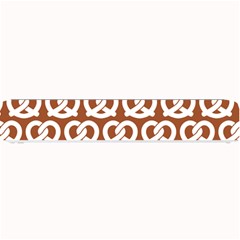 Brown Pretzel Illustrations Pattern Small Bar Mats by GardenOfOphir