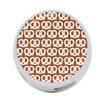 Brown Pretzel Illustrations Pattern 4-Port USB Hub (Two Sides)  Front