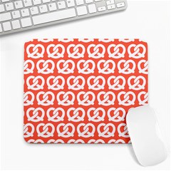 Coral Pretzel Illustrations Pattern Large Mousepads by GardenOfOphir