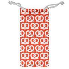 Coral Pretzel Illustrations Pattern Jewelry Bags by GardenOfOphir