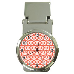 Coral Pretzel Illustrations Pattern Money Clip Watches by GardenOfOphir