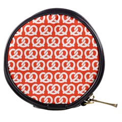 Coral Pretzel Illustrations Pattern Mini Makeup Bags by GardenOfOphir