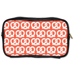 Coral Pretzel Illustrations Pattern Toiletries Bags by GardenOfOphir