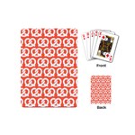 Coral Pretzel Illustrations Pattern Playing Cards (Mini)  Back