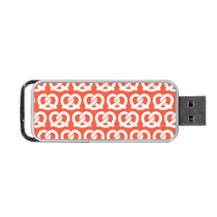 Coral Pretzel Illustrations Pattern Portable Usb Flash (one Side) by GardenOfOphir