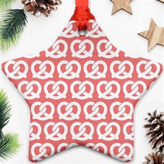 Chic Pretzel Illustrations Pattern Ornament (star)  by GardenOfOphir