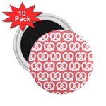 Chic Pretzel Illustrations Pattern 2.25  Magnets (10 pack)  Front