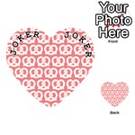 Chic Pretzel Illustrations Pattern Playing Cards 54 (Heart)  Front - Joker1