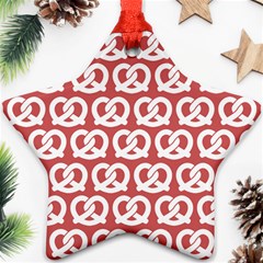 Trendy Pretzel Illustrations Pattern Star Ornament (two Sides)  by GardenOfOphir