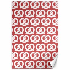 Trendy Pretzel Illustrations Pattern Canvas 12  X 18   by GardenOfOphir