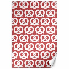 Trendy Pretzel Illustrations Pattern Canvas 24  X 36  by GardenOfOphir