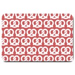 Trendy Pretzel Illustrations Pattern Large Doormat  30 x20  Door Mat