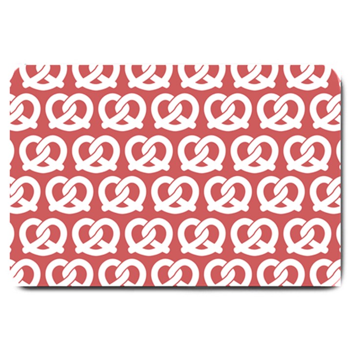 Trendy Pretzel Illustrations Pattern Large Doormat 