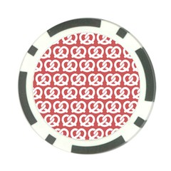 Trendy Pretzel Illustrations Pattern Poker Chip Card Guards by GardenOfOphir