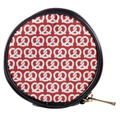 Trendy Pretzel Illustrations Pattern Mini Makeup Bags by GardenOfOphir