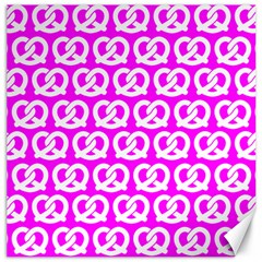 Pink Pretzel Illustrations Pattern Canvas 20  X 20   by GardenOfOphir