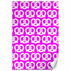 Pink Pretzel Illustrations Pattern Canvas 20  X 30   by GardenOfOphir