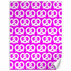 Pink Pretzel Illustrations Pattern Canvas 36  X 48   by GardenOfOphir