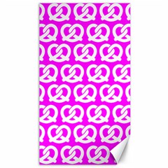 Pink Pretzel Illustrations Pattern Canvas 40  X 72   by GardenOfOphir