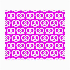 Pink Pretzel Illustrations Pattern Small Glasses Cloth (2-side) by GardenOfOphir