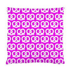 Pink Pretzel Illustrations Pattern Standard Cushion Case (one Side)  by GardenOfOphir