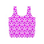 Pink Pretzel Illustrations Pattern Full Print Recycle Bags (S)  Front