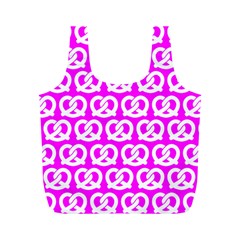 Pink Pretzel Illustrations Pattern Full Print Recycle Bags (m)  by GardenOfOphir