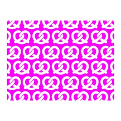 Pink Pretzel Illustrations Pattern Double Sided Flano Blanket (mini)  by GardenOfOphir